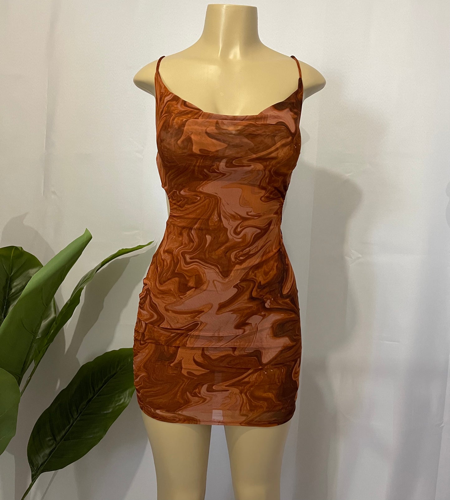 Shayla Mini Dress (Brown) – Secret ...